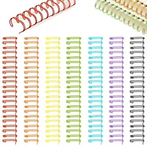 20 Stück Cinch Draht Bindedraht Doppelschleife Drahtbinde Stacheln Spirale Ring Spule - Bild 1 von 7
