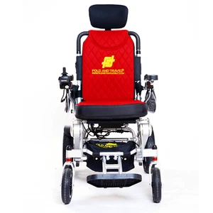 Fold And Travel Auto Recline Lightweight Foldable Electric Power Wheelchair - Picture 1 of 15