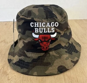 Chicago Bulls NBA Bucket Hat Men’s OSFA Camouflage Basketball Streetwear - Picture 1 of 7