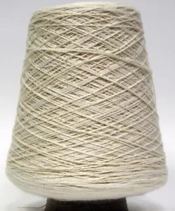8/2 Cotton Yarn, White, Weaving Yarn, Crochet Yarn, 3360 ypp, Large 16oz Cone - Picture 1 of 2