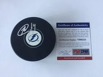 Brett Connolly Signed Autographed Tampa Bay Lightning Hockey Puck PSA DNA COA a - Image 1 of 3
