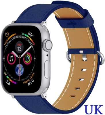 Cinturino orologio pelle bovina ARTCHE per Apple Watch 42 mm 44 mm iwatch Sport Nike+ - Immagine 1 di 4