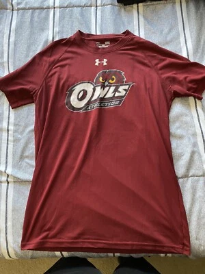 Temple University Owls Athletics Small Heat Gear Under Armour Shirt Cherry Red - Image 1 of 4