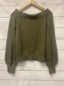 Olivaceous Women’s Off The Shoulder Pullover Knit Sweater - Picture 1 of 14