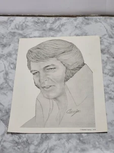 ELVIS PRESLEY STAMPA LITOGRAFIA DI ELISABETTA CSANIGO 1979 - Foto 1 di 11