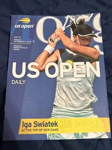 Iga Swiatek Match Day 8 US OPEN Daily Program 9/5/2022 - Picture 1 of 2