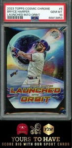 2023 Topps Cosmic Chrome #5 Bryce Harper Launched Into Orbit PSA 10 - Picture 1 of 2