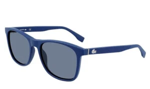 Lacoste Men's L860S Rectangular Sunglasses, Matte Blue, NWT $197 - Picture 1 of 6