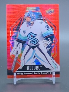 2022-23 Upper Deck Allure Red Rainbow #24 PHILIPP GRUBAUER Seattle Kraken