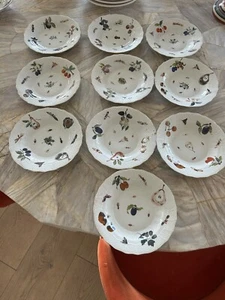 Herend Market Garden handbemalte Mittagessen/Dessertteller 8 1/4 Zoll 10er Set - Bild 1 von 14