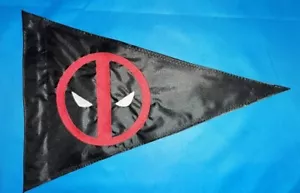 12"x 18 Triangle Deadpool Safety Flag UTV Playhouse kayak Bicycle Golf Cart - Picture 1 of 4