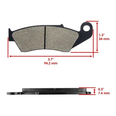 Caltric Front Brake Pads for Yamaha WR250F 2001-2016 / WR250R 2008-2020 Foto 1 de 4
