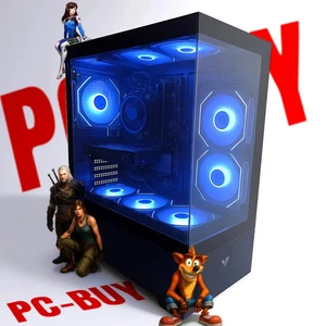 ARGB Gaming PC w/ Ryzen 7 5700X, RX 580, 32GB RAM, 1TB NVMe, WiFi 6, Win11 Pro - Picture 1 of 3