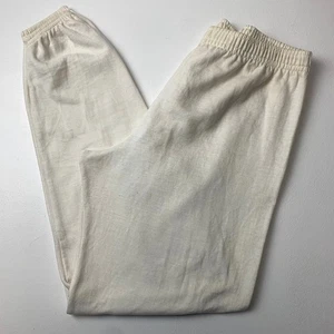 Women’s Vintage New Balance Lightweight Cotton Baggy Trousers / White / Small - Picture 1 of 6