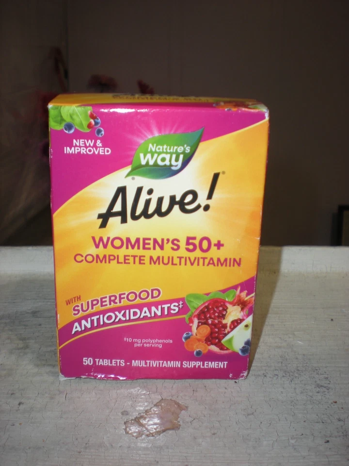 Nature's Way Alive! Multivitaminas completas para mujer 50+, 50 unidades caducan 27/08 Foto 1 de 1