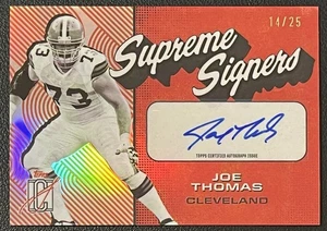 2024 Topps Signature Class Joe Thomas Auto /25 Supreme Signers Cleveland Browns - Picture 1 of 4