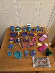 Dolls House Furniture Job Lot Bedroom, Lounge, Kitchen, Bathroom & Laundry Sets - Picture 1 of 2