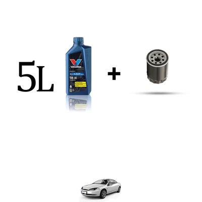 Kit filtro olio e 5L per Ford Cougar 2.0i 16v 96kw dal 1999 - Imagen 1 de 3