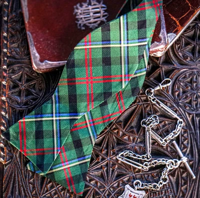 Sophisticated Ralph Lauren Silk Plaid Tartan Men's Fashion Bow Tie - Image 1 of 4