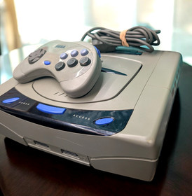 Sega Saturn Console Gray (HST-3200) Japan &ndash; TESTED &ndash; Bundle with Controller & AV