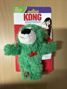 KONG Softies Green Bear Cat Toy w/Catnip Small New - Picture 1 of 4