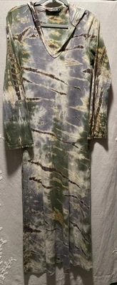 Bodycon Sudadera Maxi Vestido Mujer S Verde Camuflaje Tie Dye Grunge  Foto 1 de 4