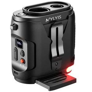 Tragbarer Hüftventilator, tragbarer persönlicher Nackenventilator mit 5 Geschwindigkeiten, mit abnehmbarem... - Bild 1 von 9