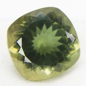 Natural Demantoid Garnet Green 15 Ct Cushion Shape Loose Gemstones Certified - Picture 1 of 6