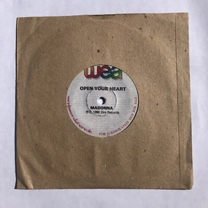 MADONNA Open Your Heart 1986 THAILAND Jukebox PROMO Only 7" WEA 45 Minty! THAI - Picture 1 of 3