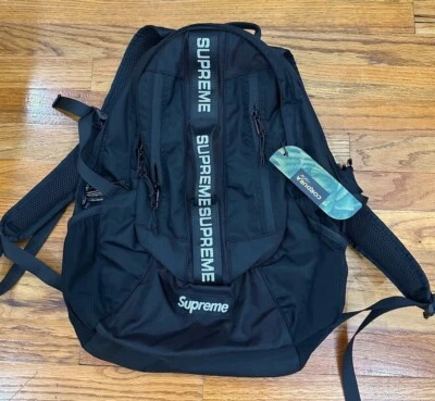 NEW Supreme FW22 CORDURA Backpack Black Box Logo - Image 1 of 4