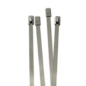 10x Stainless steel Cable tie 125 x 4,6mm 46kg Metal up to 500°C - Picture 1 of 1