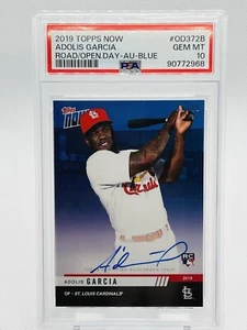 Adolis Garcia RC Autograph 2019 Topps Now Blue Rookie 41/49 PSA 10 Pop 1🔥⚾️🔥 - Picture 1 of 5