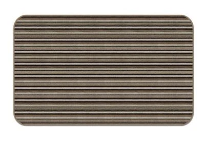 4 x 6 SKID-RESISTANT Area Rug Carpet Floor Mat MOCHA BROWN STRIPE - Image 1 of 4