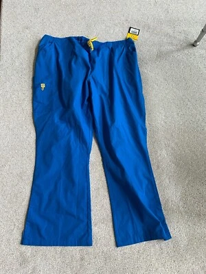 Wonder Wink WonderWink Spread Good Cheer Royal Blue Scrub Pants 4XL NWT - Image 1 of 2