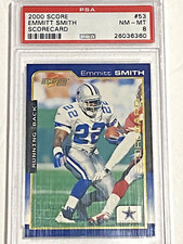 2000 Score Scorecard Emmitt Smith  #53 /2000🔥PSA 8 NM-MT🔥POP 1 ~Cowboys HOF🏈