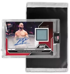 2025 TOPPS NOW MAT AUTO RELIC UFC 311 CARD PACK /50 OR LESS JIRI PROCHAZKA #3 - Picture 1 of 1