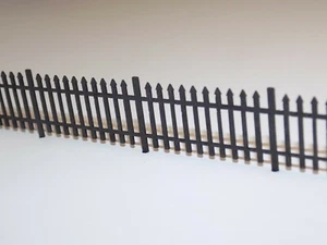 4ft wrought iron fencing (1.5 metres) OO scale 1:76 model railway railings fence - Picture 1 of 5