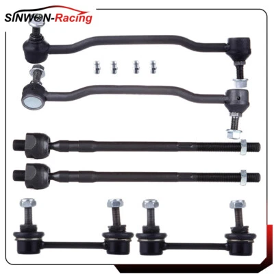 Barra estabilizadora de dirección delantera trasera para Nissan Máxima 2004-2008 6 piezas extremo de barra de amarre interior Foto 1 de 4