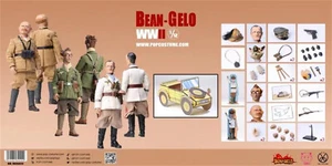 POP COSTUME Bean-Gelo WWII 3 Packs 1/12th Collectibles Action Figure New Stock - Picture 1 of 14