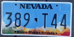 NEVADA Home Means Nevada License plate  389 T44 - Picture 1 of 7