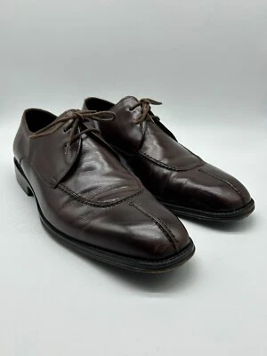 Zapatos con cordones Bachrach City punta dividida Oxford cuero marrón talla 10,5 D Foto 1 de 4
