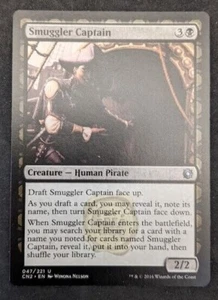 Smuggler Captain -MTG Magic - Conspiracy Take the Crown - Misprint Dark Ink - Picture 1 of 2