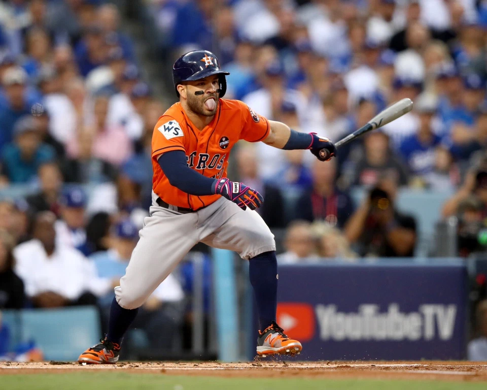 8x10 Photo JOSE ALTUVE Houston Astros ‘17 World Series Champion ‘22 MVP All Star - Image 1 of 1