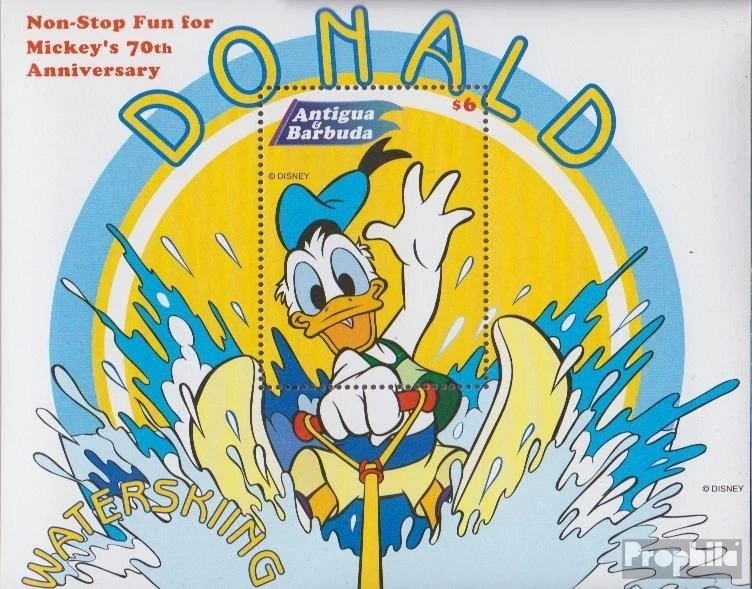 antigua and Barbuda Block419 mint/MNH 1999 Walt-Disney-FIG Micky Maus - Изображение 1 из 1