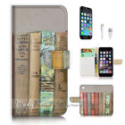 ( For iPhone 7 Plus ) Wallet Case Cover P3072 Old Book