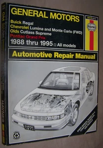 Haynes Repair Manual General Motors 1988-1995 Regal Lumina Grand Prix 38010 - Picture 1 of 2