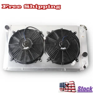 3Row Radiator&Fan For Chevrolet Corvette 5.7L 1984-1990 1989 1988 1987 1986 1985 - Picture 1 of 9