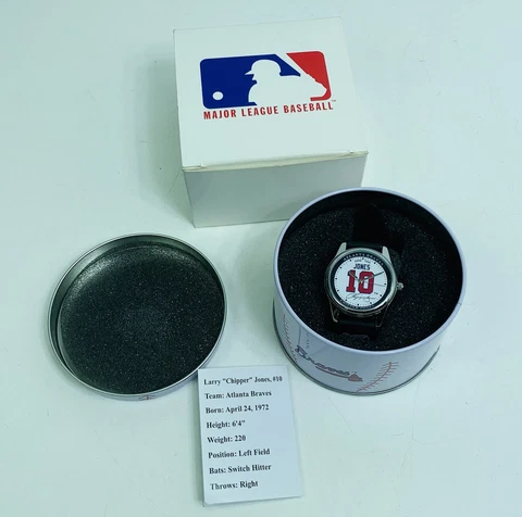 Vintage Chipper Jones Watch Game Time Atlanta Braves Rare Game Time Plus 1 Cover