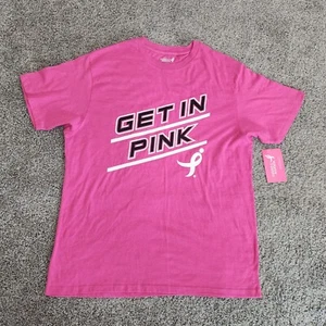 T-shirt Susan G. Komen Get In rosa cancro al seno unisex XL nuova con etichetta - Foto 1 di 6