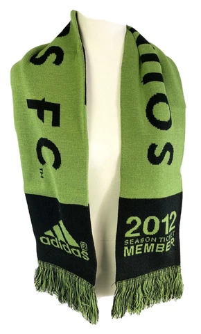 Seattle Sounders FC 2012 Season Ticket Member Scarf Adidas Green Black MLS Cover